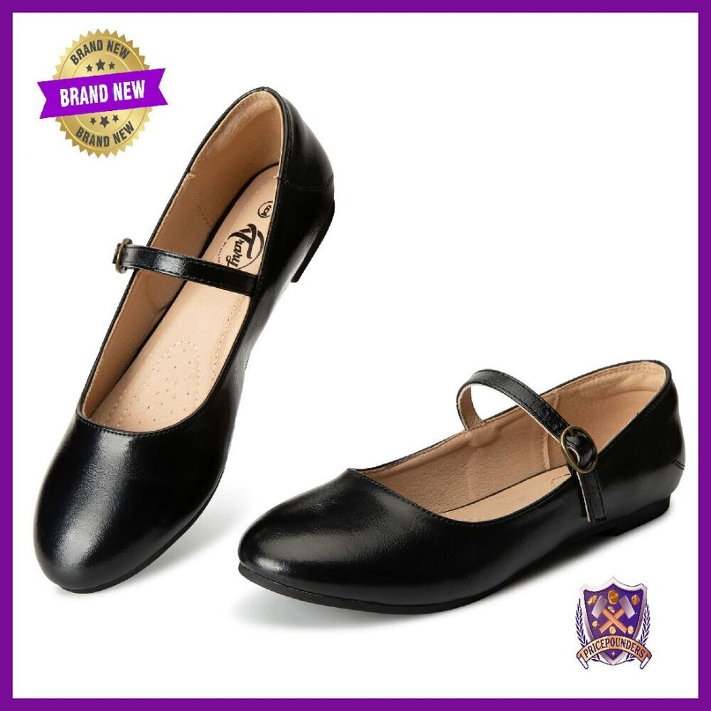 Women's Mary Jane Ballet Flats Ankle Strap Comfortable Dressy Shoes